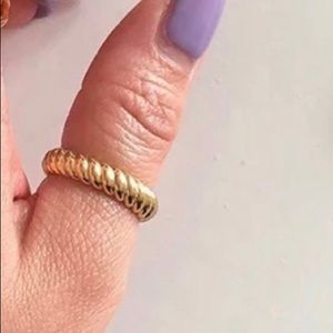 18k gold plated ring+Adjustable+Madewell style